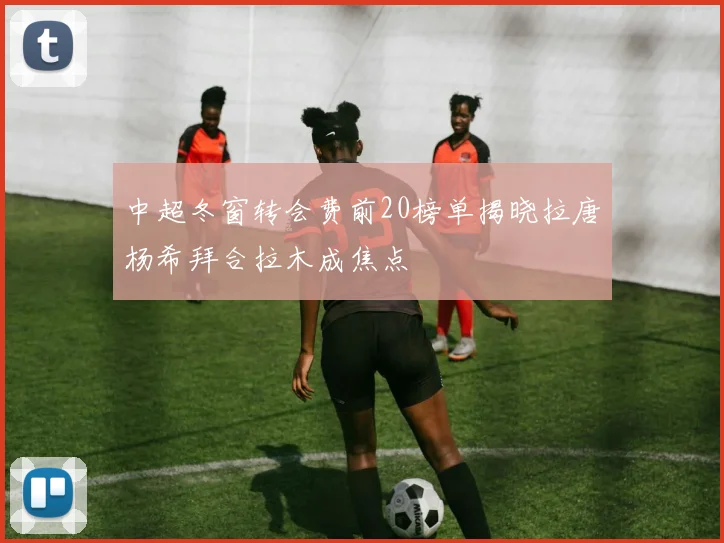 中超冬窗转会费前20榜单揭晓拉唐杨希拜合拉木成焦点